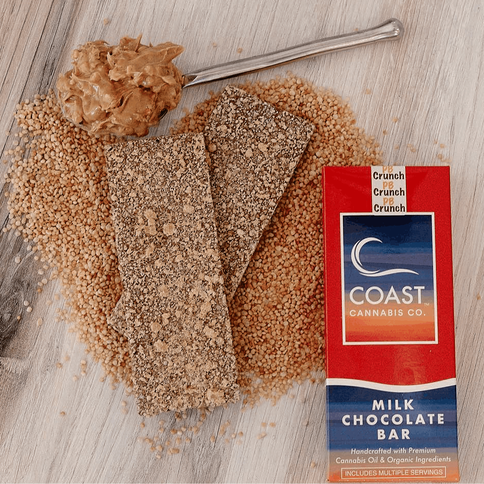 PB Crunch Chocolate Bar 4-5mg 20pc
